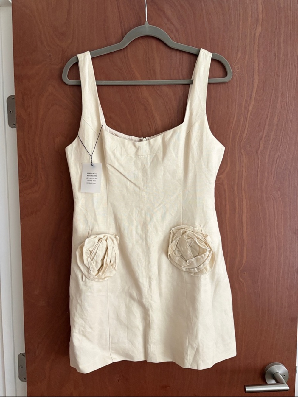Lovers + Friends Robin Mini Dress with Rosette Pockets